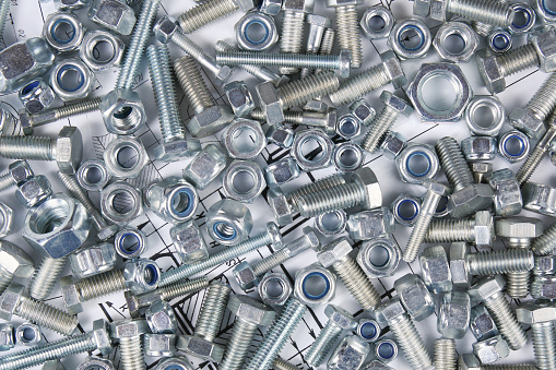 Hardware bolts and nuts